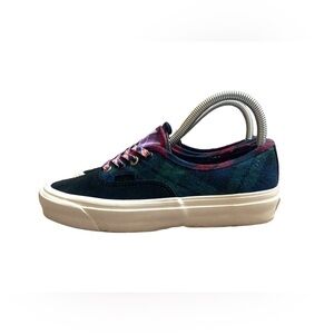 Brand New Vans Platform Authentic 44 DX Black Purple Plaid Sneakers Size 7.5